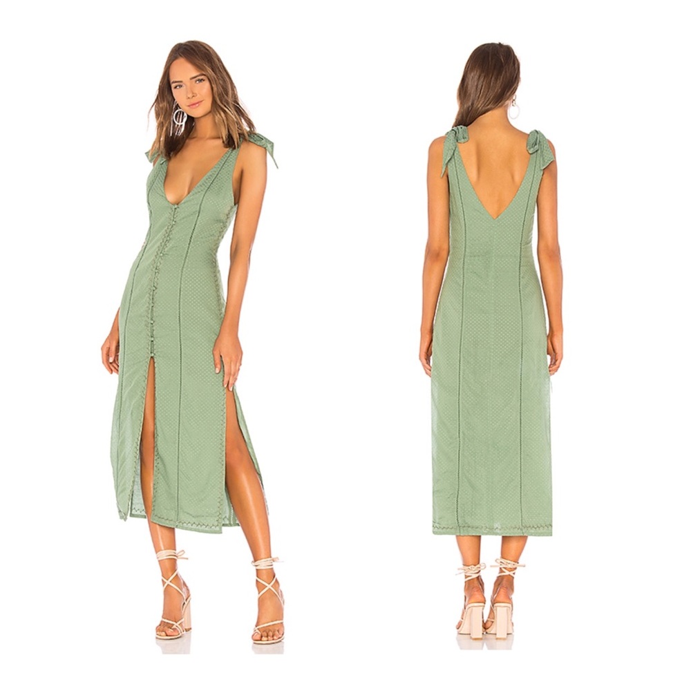 Tularosa Birdie Dress in Mint Green S